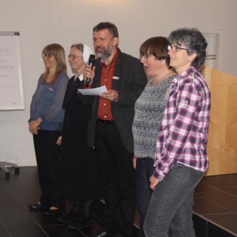 Gemeinschaftstag: Veranstalterteam bei der Begrüssung